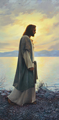 Christ Walking On Shoreline 001